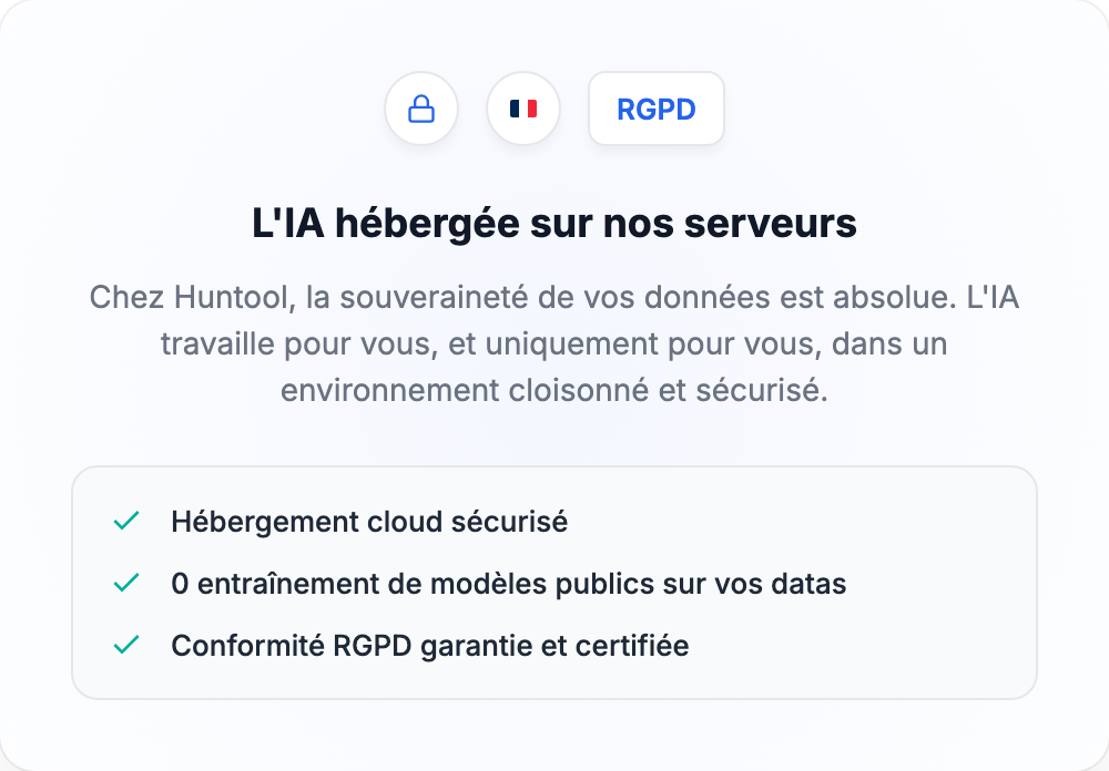 Souveraineté des données — hébergement France RGPD